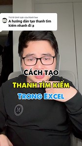 Cách tạo thanh tìm kiếm đơn giản trong excel #tinhocmos #tinhocvanphong #exceltips | Hảo Tin Học Văn Phòng