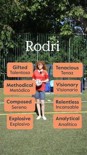 Adjectives to describe spanish players