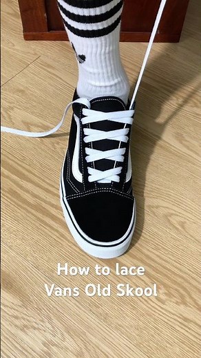 How to lace Vans Old Skool(style)#sneakers #shoes #vans #vansoldskool