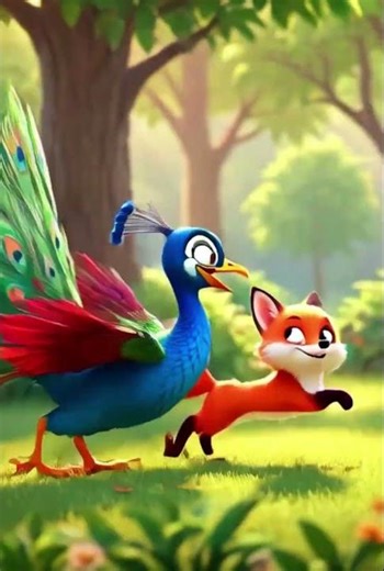 Peacock & Fox Forest Rhyme | Cute Animal Song 🦚🦊 | Star Toons Shorts
