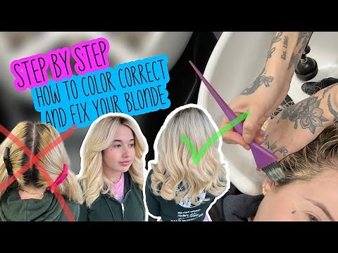 How To Fix Orange Hair | Blonde Color Correction - Step By Step