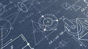 School background in physics and mathematics .Formulas and drawings. Scientific research.