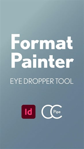 Format Paint with Eye Dropper Tool #shorts #indesign