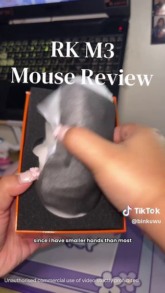 a review on the RK M3 mouse! honestly, this has become one of my favorite mice ever y’all! the design is so ergonomic and comfortable, i swear you guys will love it too! thank you @royal.kludge ! #royalkludge #rkm3 #mousereview #binkuwu #gamingmouse