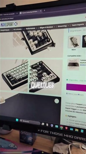 Les claviers de CYRILmp4 sont disponibles sur MAXESPORT ! - #keyboard #tryhard #cyrilmp4 #maxesport