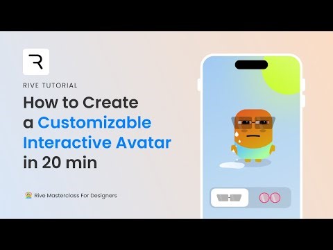 How to Create a Customizable Interactive Avatar in Rive in 20 Minutes! + Free File