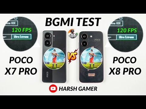 Poco X8 Pro vs Poco X7 Pro BGMI Test, Heating & Battery Test | Shocking Result 😱