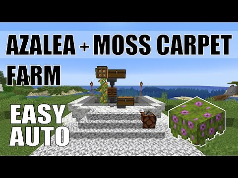 Minecraft 1.17 Azalea and Moss Carpet Farm | Fully Automatic | Easy and Efficient