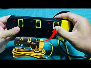 Switch Button Stuck Problem ! How to Repair 3 Pin Plug Trailing Socket Extension | DIY Fix Extension