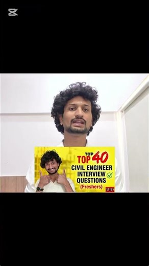 Top 40 Civil Engineer Interview Questions | Freshers Must Watch #ytshorts
