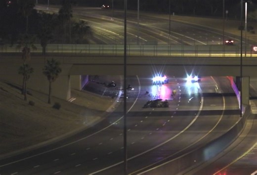 Northbound Loop 101 shut down at Grand Avenue due to crash Friday morning