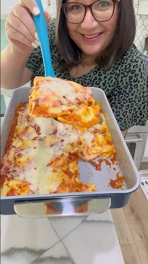 We made lasagna without lasagna noodles 😋 Check out our clever ingredient swap! #easydinner