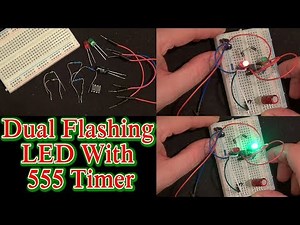 Dual Flashing LED With A 555 Timer