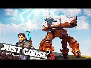 HUGE MECH BATTLE IN JUST CAUSE 3!!! :: Just Cause 3 Land Assault DLC!
