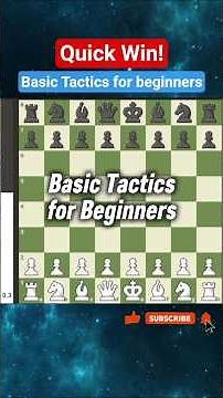 Quick Win! Basic tactics for beginners #chess #chessgame #tactics