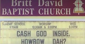 Church’s sign goes viral after adopting meme