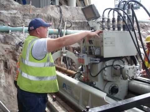 Pilot Tube Guided Boring - Akkerman Guided Boring Machine - Installation of Pilot Tubes