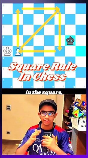 Master the Square Rule in Chess: Play Endgames Like A Pro♟️#pawnpromotion