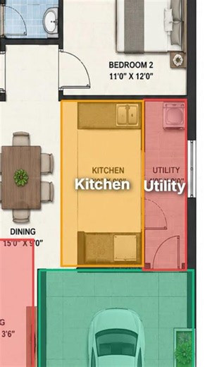 Floor plan at 1200 sqft #floorplan #homedesign #home