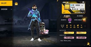 PK Karan's Free Fire ID, real name, monthly income, YouTube subscribers, and stats revealed