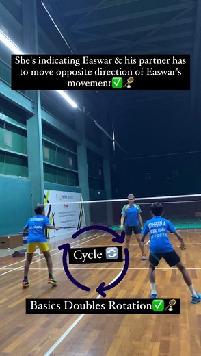 23K views · 313 reactions | Basics Doubles Rotation Movements ✅ #badminton #badmintonlovers #badmintonplayer #badmintontournament #BadmintonNews #badmintonchallenge #badmintonforall #badmintonindonesia #badmintonindia #badmintonislife #badmintoninspiration #badmintonina #badmintonaddict #badmintontips #BadmintonDubai #badmintonchennai #badmintontamilnadu #badmintonjapan | Badminton_for_all | Facebook