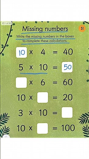 Multiplication Worksheet Practice | 10 Times Table ✅💯 #maths #education #multiplication #learnmath