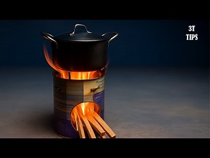 Turn an Empty Can Into a Real Cooking Stove – Genius Survival Hack! 🔥