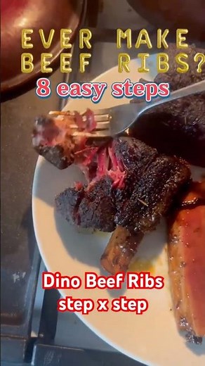The Best Smoked & Braised Dinosaur Beef Ribs | 6 Easy Steps