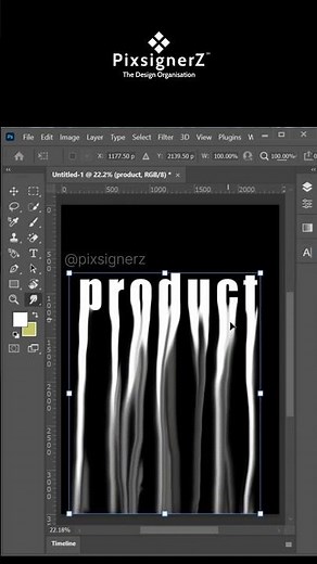 Create Liquid Wave Typography Effect in Photoshop | Text Distortion Tutorial #pixsignerz