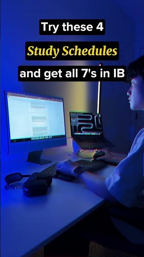 IB students, try these 4 study schedules to get 7's in IB.... #ibdp #internationalbaccalaureate