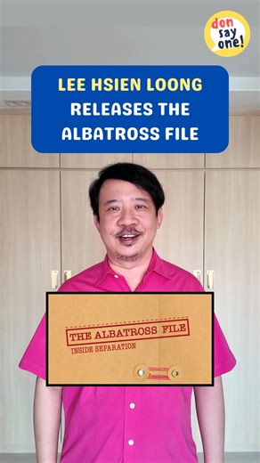 Don Shiau on Instagram: "SM Lee Hsien Loong releases the #Albatross File, forever changing how we think about #Singapore's merger and separation with #Malaysia! See the exhibition now at @nationallibrarysg. (NOT a sponsored post) #humour #parody #satire #politics #sg #donsayone #donsayjoke #sghistory #history"