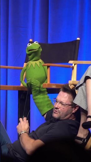 Puppeteering Kermit Live On Stage At Destination D23, Behind-The-Scenes Interview #Shorts