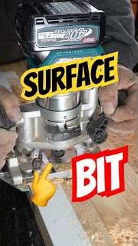 Router Surfacing Bit.#campbellbuilt #woodworking #powertool #builder #building #workshop