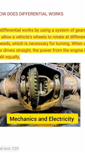 13K views · 428 reactions | This is the functions of differential  | Mechanics And Electricity | Facebook