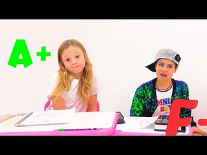 Nastya et ses amis se comportent bien et mal à l'école