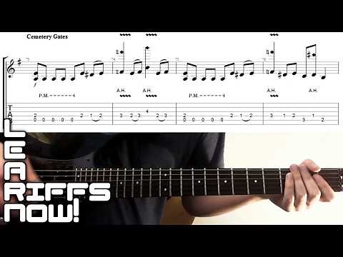 Pantera Cemetery Gates Guitar Tab & Lesson Intro Riff (Distorted)