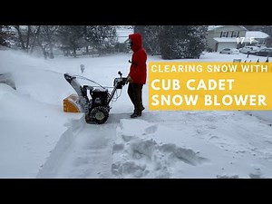 Clearing over 12" of Snow With The Cub Cadet Three Stage 3X26 Snow Blower