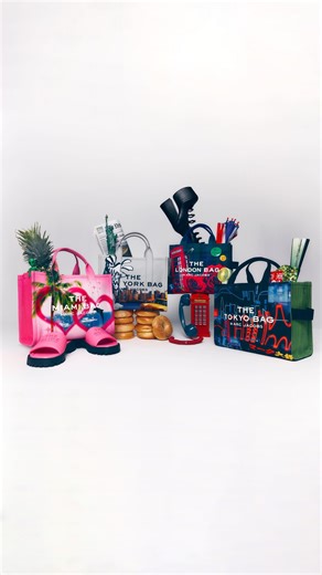 Introducing The City Totes, a boldly graphic and meticulously crafted take on the classic Marc Jacobs silhouette inspired by New York, Miami, London, and Tokyo. Show pride for your city with this limited-edition release at marcjacobs.com and in selected stores. | Marc Jacobs | Facebook