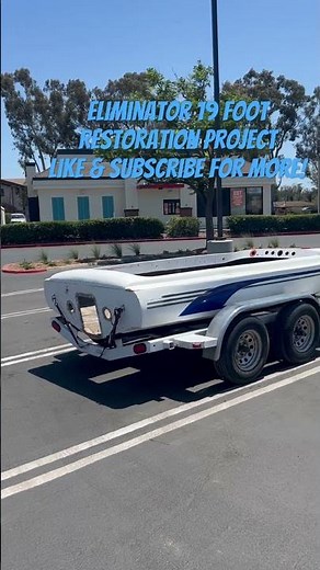 Eliminator Boats 19 Foot Jet boat restoration project