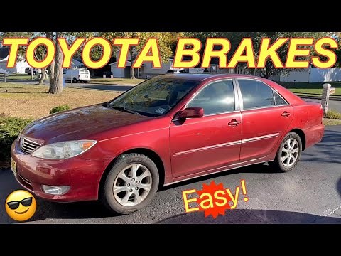 TOYOTA CAMRY BRAKE REPLACEMENT - How to Replace Rear Brake Pads and Rotors on a Toyota or Lexus