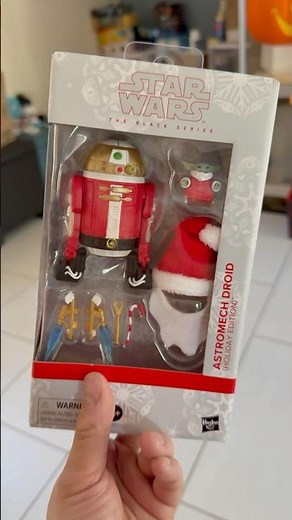 Star Wars Black Series Astromech Droid 2025 Holiday edition with Grogu #starwars