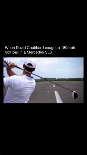 PEEPER on Instagram: "In one of the most unbelievable stunts ever attempted, Formula 1 legend David Coulthard drove a Mercedes-Benz SLS AMG Roadster at high speed and caught a golf ball fired at nearly 180 mph. The shot was launched by pro golfer Jake Shepherd and had to be intercepted perfectly mid-flight, turning a simple golf swing into a world record attempt that required insane precision, coordination, and calm under pressure. The ball traveled 275 meters before landing safely inside the mo