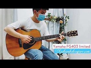 Guitar 𝗬𝗮𝗺𝗮𝗵𝗮 𝗙𝗚-𝟰𝟬𝟯 𝗹𝗶𝗺𝗶𝘁𝗲𝗱 acoustic guitar 1980.