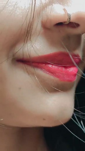 Hot Red Lipstick Kiss Compilation | Indian Girl TikTok