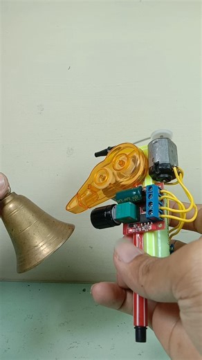 HOW TO PRODUCE A BELL MUSICAL INSTRUMENT TECHNOLOGY CIRCUIT USING A DC MOTOR