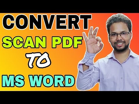 2 Best Method to Convert Scanned PDF File to MS Word | Step by Step Tutorial in Hindi