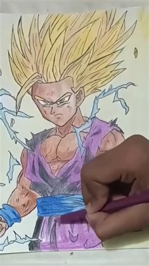 "Epic Gohan Drawing | Dragon Ball Fan Art Time-Lapse"