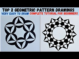 How to Draw Easy Geometric Patterns Drawings | Complete Drawing Tutorial Perfect for Beginners!