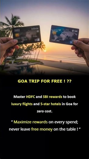 How to Book a FREE Goa Trip ! HDFC & SBI Credit Card Hacks !! #shorts
