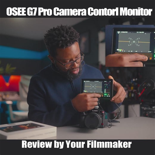 osee.tech on Instagram: "Osee G7 Pro 7 Inch Camera Control Touchscreen Field Monitor Review by Your Filmmaker @iamyourfilmmaker G7 Pro is equipped with 3G-SDl and 4k HDMl input and output interfaces. You can connectthem to almost any DSLR, consumer, or professional camera. HDMl support up to 4Kp30, SDl support up to 2k signals. Panel Size: 6.97 inch Weight: 420g Brightness: 3000 nits Resolution: 1920x1080 Color Depth: 10 bits Contrast: 1300:1 Supported Camera Models: EOS R6 I/EOS R6/EOS R8/EOS 5